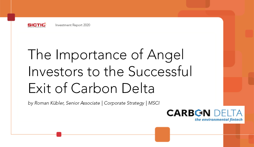 sictic_ch's tweet photo. .@carbondelta went from #investment to #exit in just 15 months! In October 2019, @MSCI_Inc acquired the Zurich-based #Fintech #startup. This was the most speedy exit at #SICTIC! Learn more about the importance of #AngelInvestors to a successful exit 👉 https://t.co/CF7MnpchMQ https://t.co/n054c0DPpI