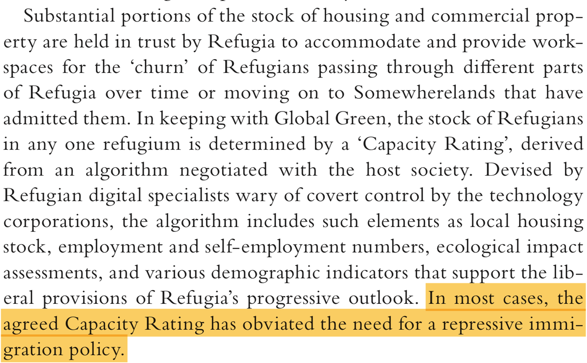 And do we really believe that mere *evidence* would be enough to "obviate the need for a repressive immigration policy" in any host state?Repressive immigration policies are not based on any evidence about absorptive capacity.