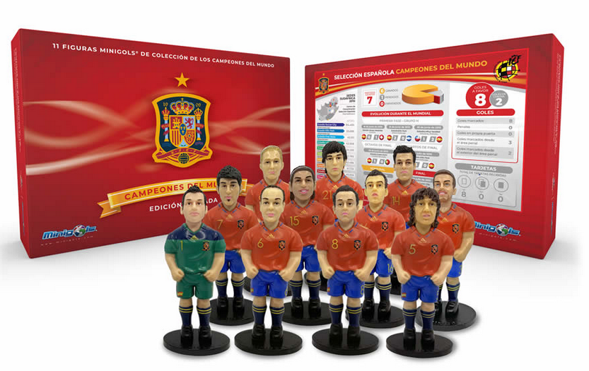 22 Figuras Futbolín Selección pañola Minigols de segunda mano por 45 EUR en Logroño en WALLAPOP