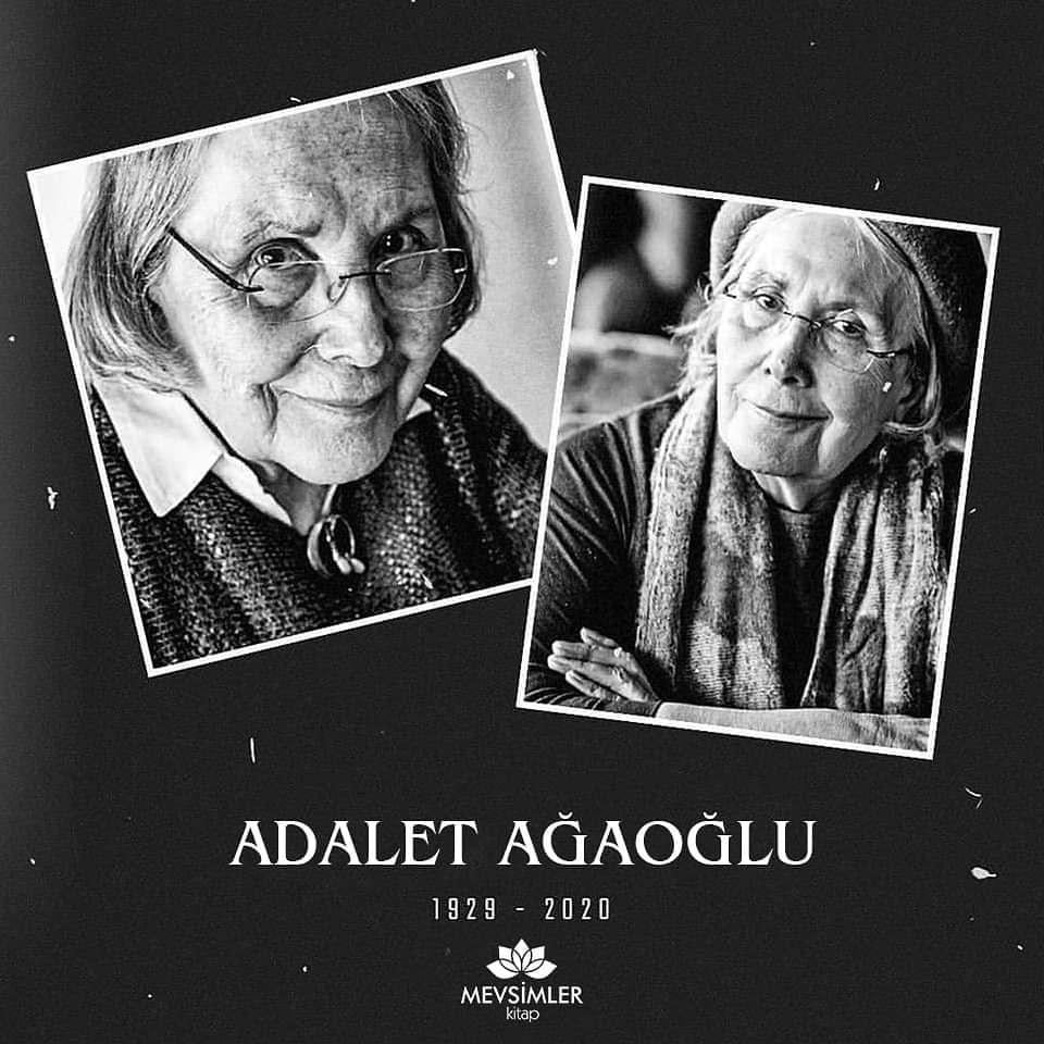 MevsimlerKitap's tweet photo. Edebiyatımızın güçlü kalemlerinden Adalet Ağaoğlu ebediyete intikal etti. Mekanı cennet olsun. Başta ailesi olmak üzere tüm milletimizin başı sağ olsun.
#mevsimlerkitap #AdaletAğaoğlu #edebiyat #roman #yazar #iyigünler https://t.co/YDJeYns0VE