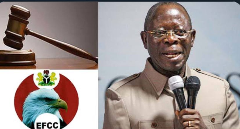 Barbieawat's tweet photo. Two days ago, I asked the whereabouts of Adams Oshiomhole?!

News in brief;

Oshio's corruption file uncovered in Magu’s house, faces arrest.

Oshio summoned his legal team for direction

Oshio. has suspended his support for Pastor Ize-Iyamu

Oshio. has stopped taking calls. https://t.co/HaWVNxoslD