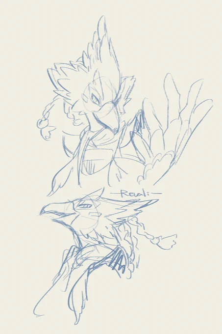 ついでにリーバルの練習とらくがきした。こいつ描くのめっちゃ楽しい(再確認) 