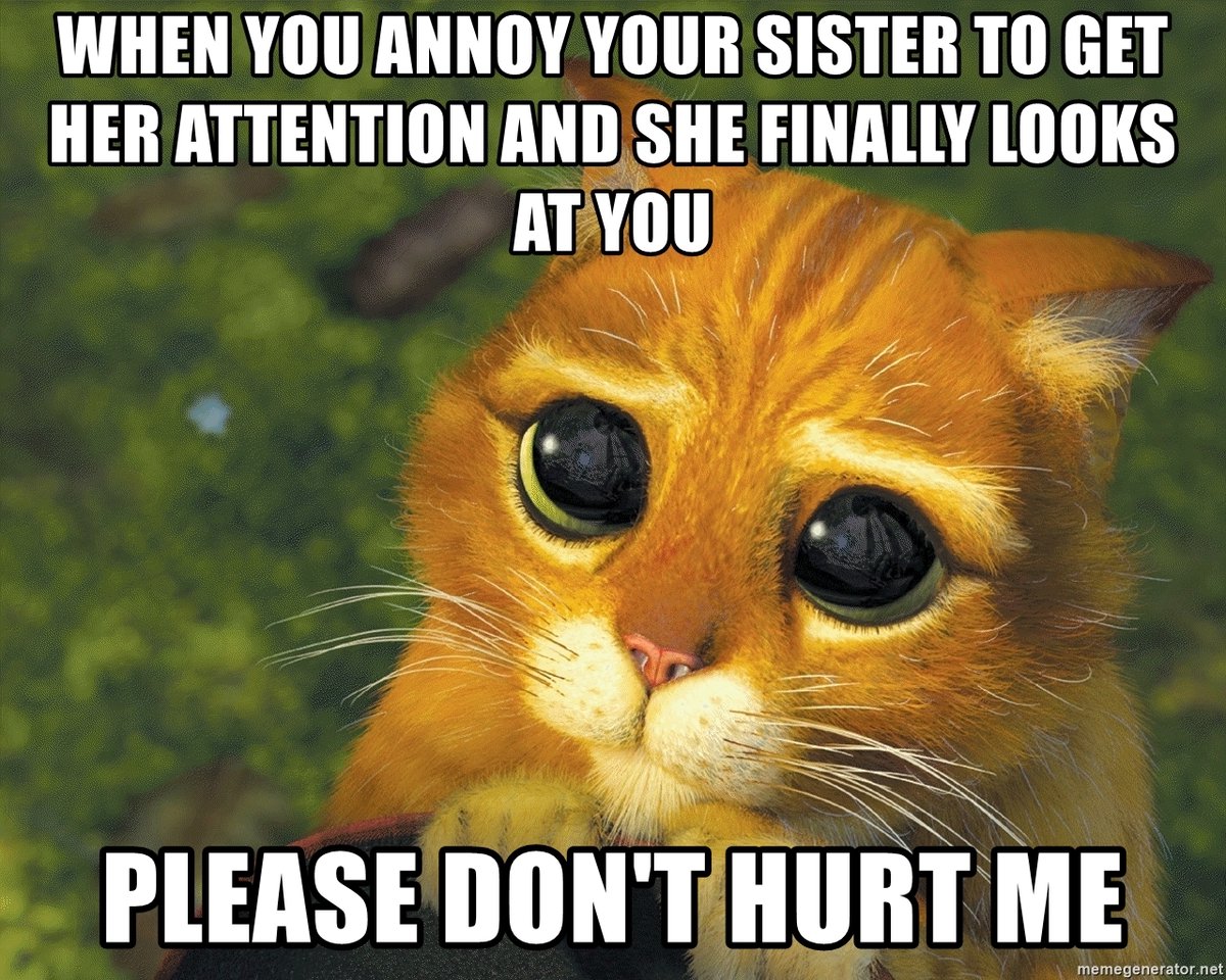 Who can relate? #MCO335 #siblinghumor #sistermemes