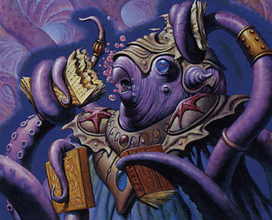 ElBarbasMTG's tweet photo. Siempre me han llamado la atención las ilustraciones de los Cefálidos. Me traen muchos recuerdos de cuando era crío. Cuando te crías en Galicia, es normal. 😁
#MTG #ilustraciones #Cephalid #Tribal https://t.co/VhQ8rkKfGP