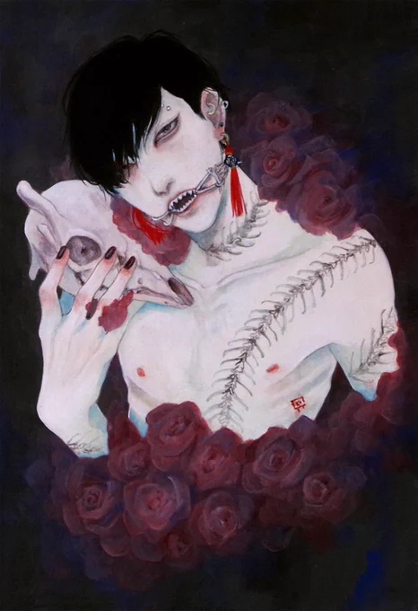 次回は10月に大阪での展示に参加いたします⛓
#男の子のイラストだけで興味を持ってくれる方へ届け 