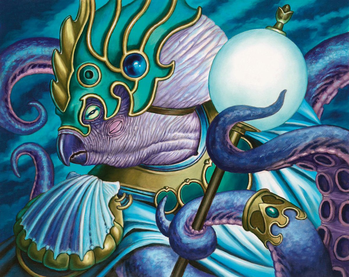 ElBarbasMTG's tweet photo. Siempre me han llamado la atención las ilustraciones de los Cefálidos. Me traen muchos recuerdos de cuando era crío. Cuando te crías en Galicia, es normal. 😁
#MTG #ilustraciones #Cephalid #Tribal https://t.co/VhQ8rkKfGP