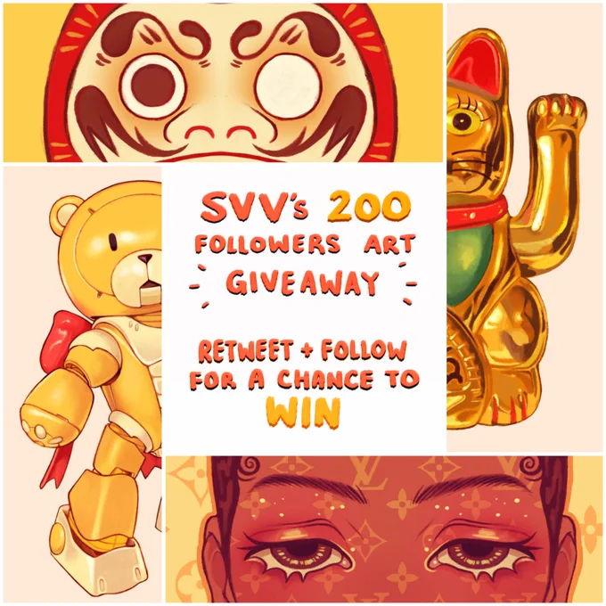 ? ???'? ??? ????????? ??? ????????! ?

I'm hosting an art giveaway! 1 winner will receive a FREE full colour digital commission!

[To enter:]
Retweet this post + follow @SVV_ART 

1 winner will be randomly selected / DM'd on 24/07/20 ! Good luck! ❤️ 
