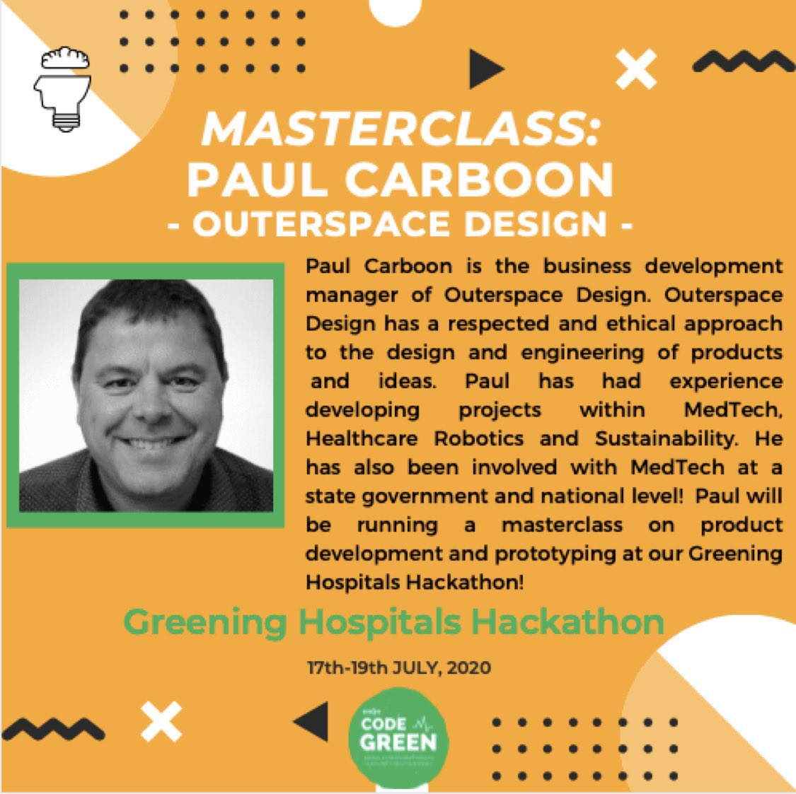 amsacodegreen's tweet photo. ‼️We are very excited to announce two of our masterclasses at this wekeends Greening Hospitals Hackathon!! @ForbesMcGain #climatechangeshealth https://t.co/MLBRSAXKPQ