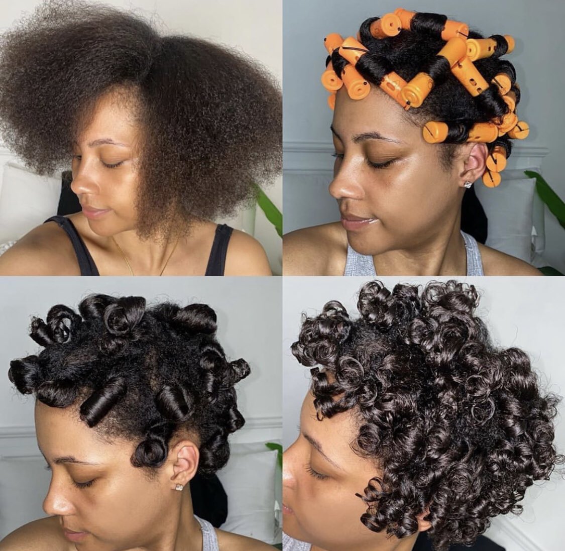 nandsbeauty's tweet photo. Wrap &amp; Roll Foaming Mousse for those touchable hold curls ➰➰ Swipe for the side-by-side! 💁🏽‍♀️ @nessashani https://t.co/w3lC4no1qU