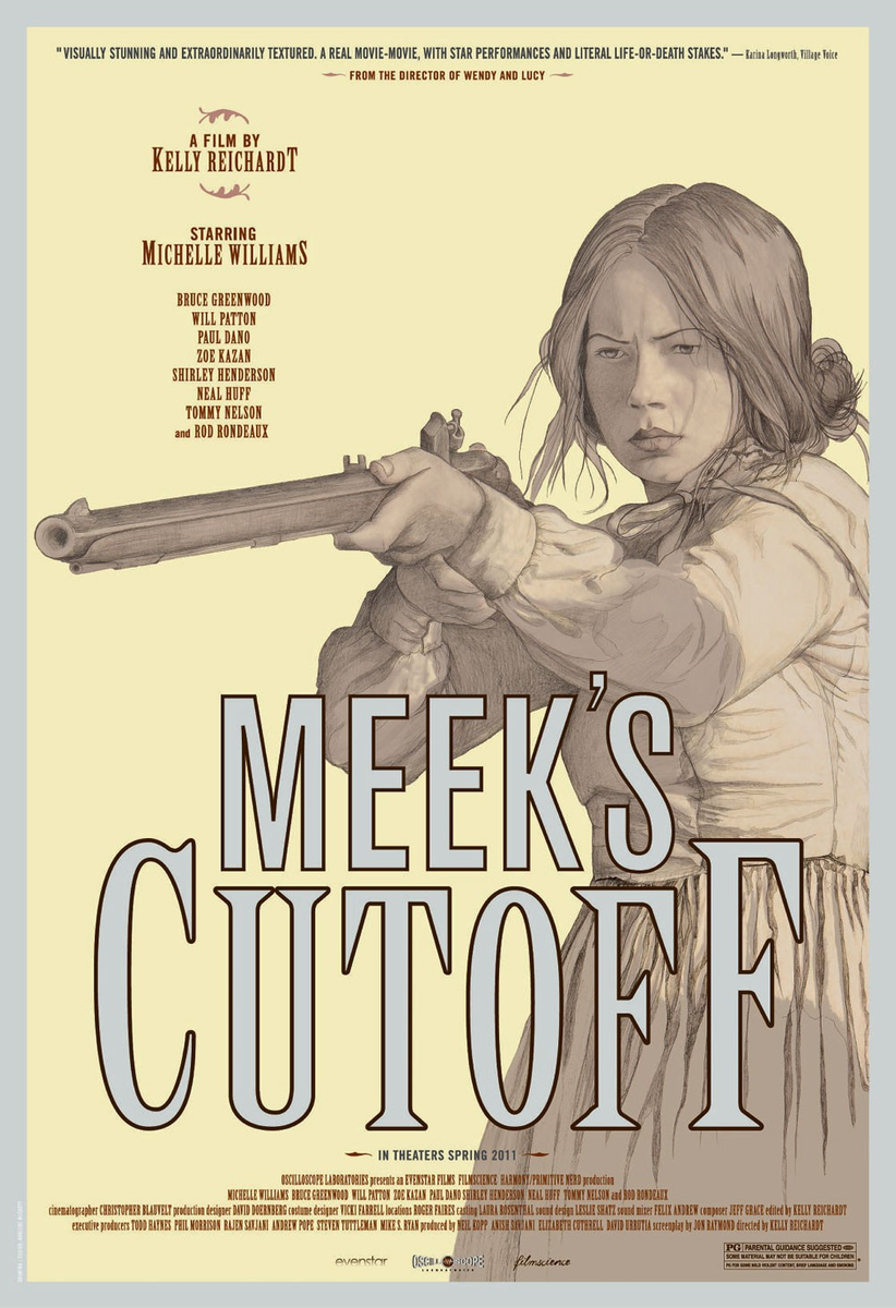 #NowWatching MEEK'S CUTOFF #KellyReichardt #MichelleWilliams #BruceGreenwood #PaulDano @zoeinthecities #WillPatton #ShirleyHenderson #RodRondeaux @NealJayHuff #TommyNelson #52FilmsByWomen