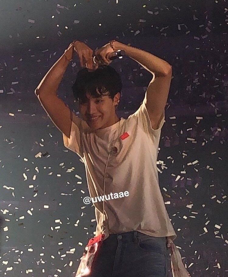 A thread of HOSEOK pics taken by ARMYS in concerts that’s are pure and beautiful and give you feels of a concert chaos and life