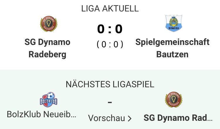 RadebergSg's tweet photo. Zweites Saisonspiel und wieder keinen Dreier. Mit einem 0:0 kann man nicht zu Frieden sein. Die Spielgemeinschaft Bautzen wurde dominiert, aber die Effizienz fehlte einfach. #OnlineLiga #SGDR #unentschieden #torlos https://t.co/uBOPh4g2d0