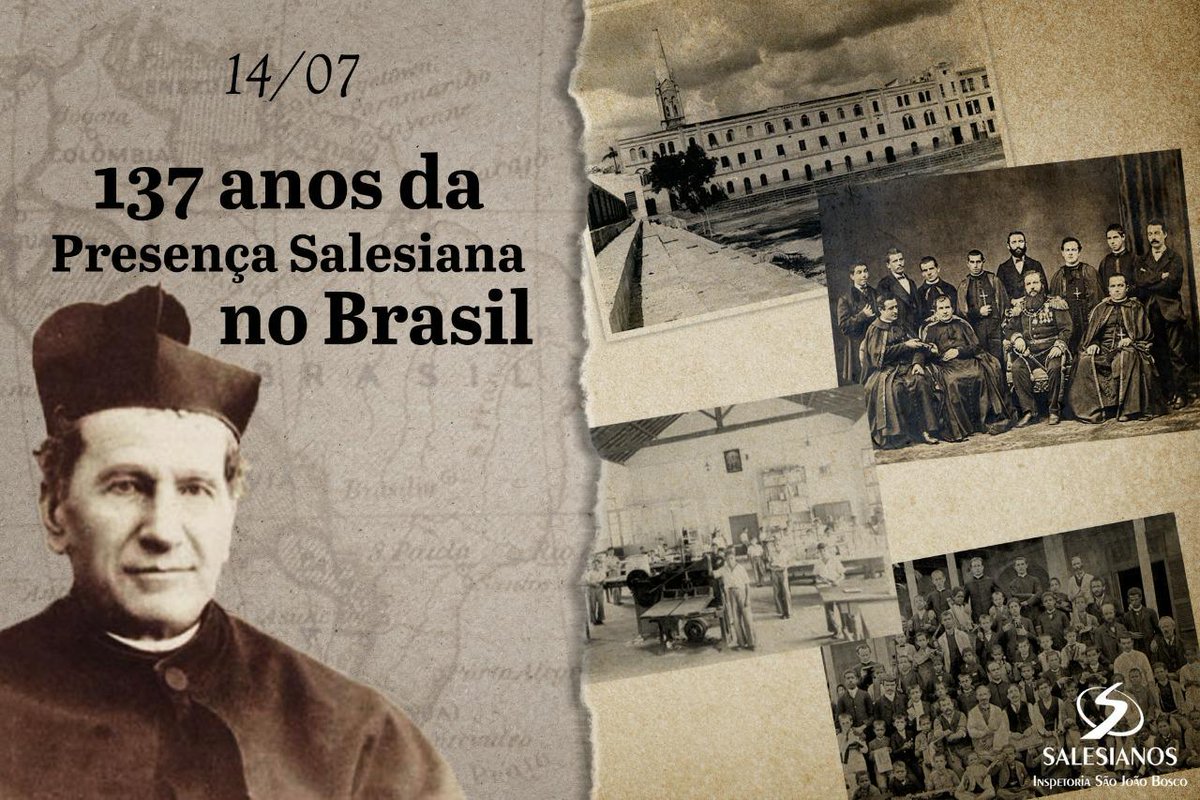 SalesianosISJB's tweet photo. Em 14 de julho de 1883, chegavam a Niterói/RJ, os primeiros Salesianos de Dom Bosco. Ali fundaram o Colégio Santa Rosa, primeira obra salesiana no país, iniciando o trabalho educativo e pastoral que, pouco a pouco, se estendeu por todo o território nacional.
#isjb #salesianos https://t.co/klRPm3U64F