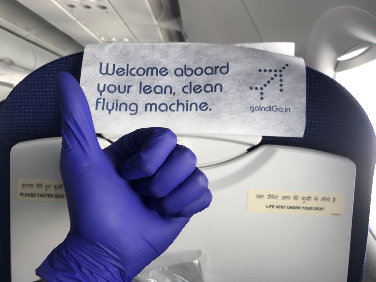 flywithpiyush's tweet photo. Travelled today with @IndiGo6E from BHO to BOM during #COVID19 pandemic. Today was the first flight after the lockdown situation in India from Bhopal. It was a great experience with @IndiGo6E as always. Safety was on top priority. Truly lean, clean flying machine ✈️ https://t.co/CcYlUDoj92