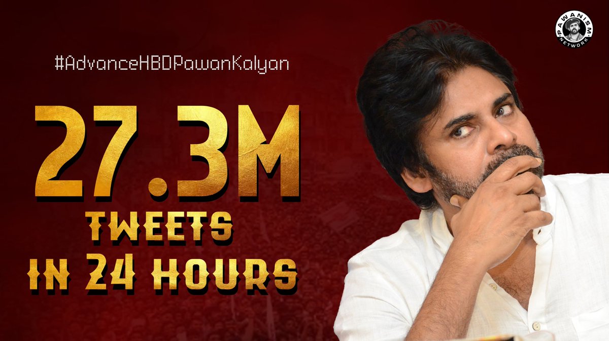 PawanismNetwork's tweet photo. FINAL COUNT - 27.3M

#VakeelSaab @PawanKalyan
#AdvanceHBDPawanKalyan https://t.co/uLwdQ33AhM