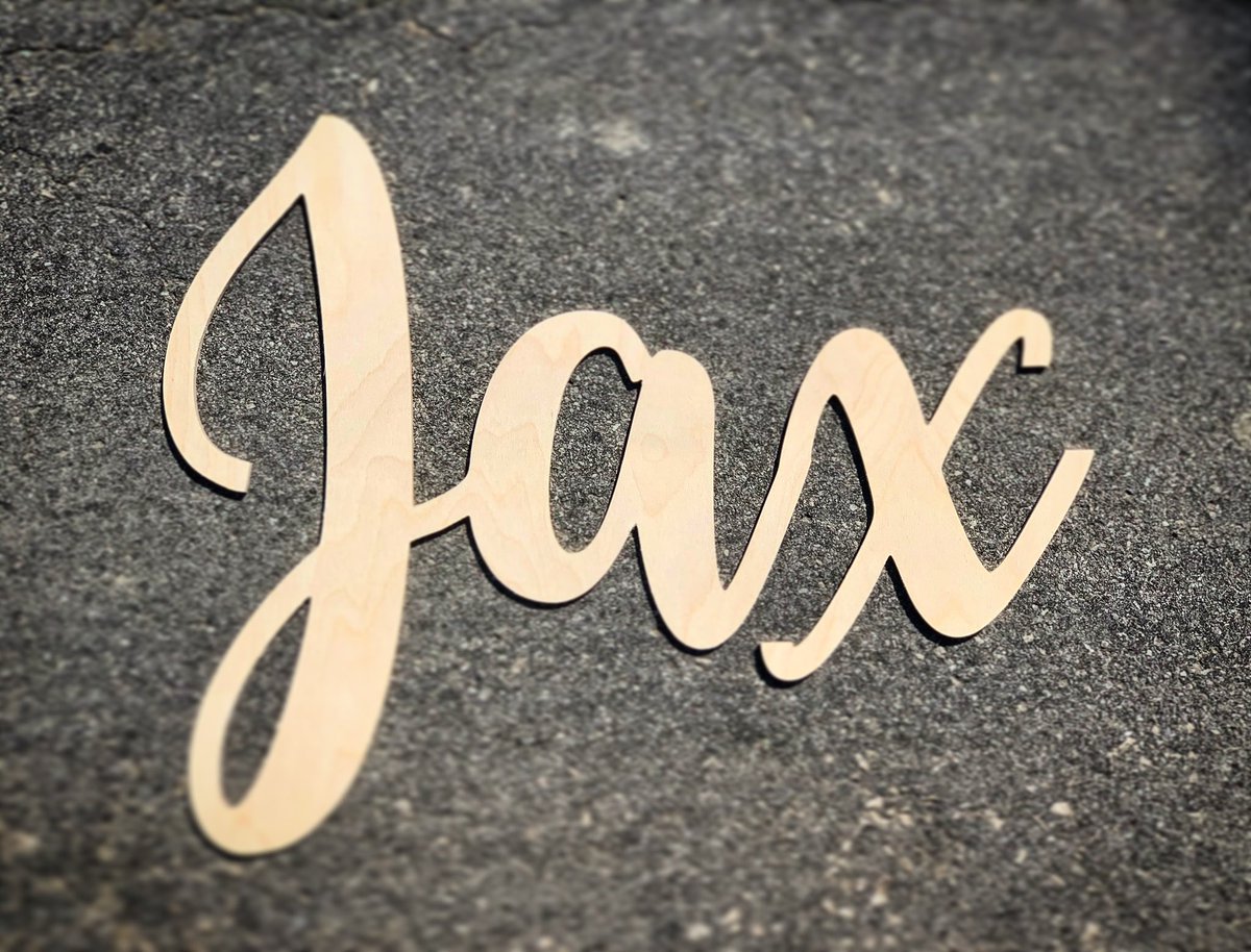 majopage's tweet photo. Sweet &amp; simple!  Loving the look of the natural birch done in this sweet Buttercup script, 24” long.  
#lettering #cutoutletters #wallletter #names #scriptletters #lasercutletters #cnccutletters #woodletters #madetoorder #customrequest #customsign #signs #hamont #dundas https://t.co/aD7DZDsYor
