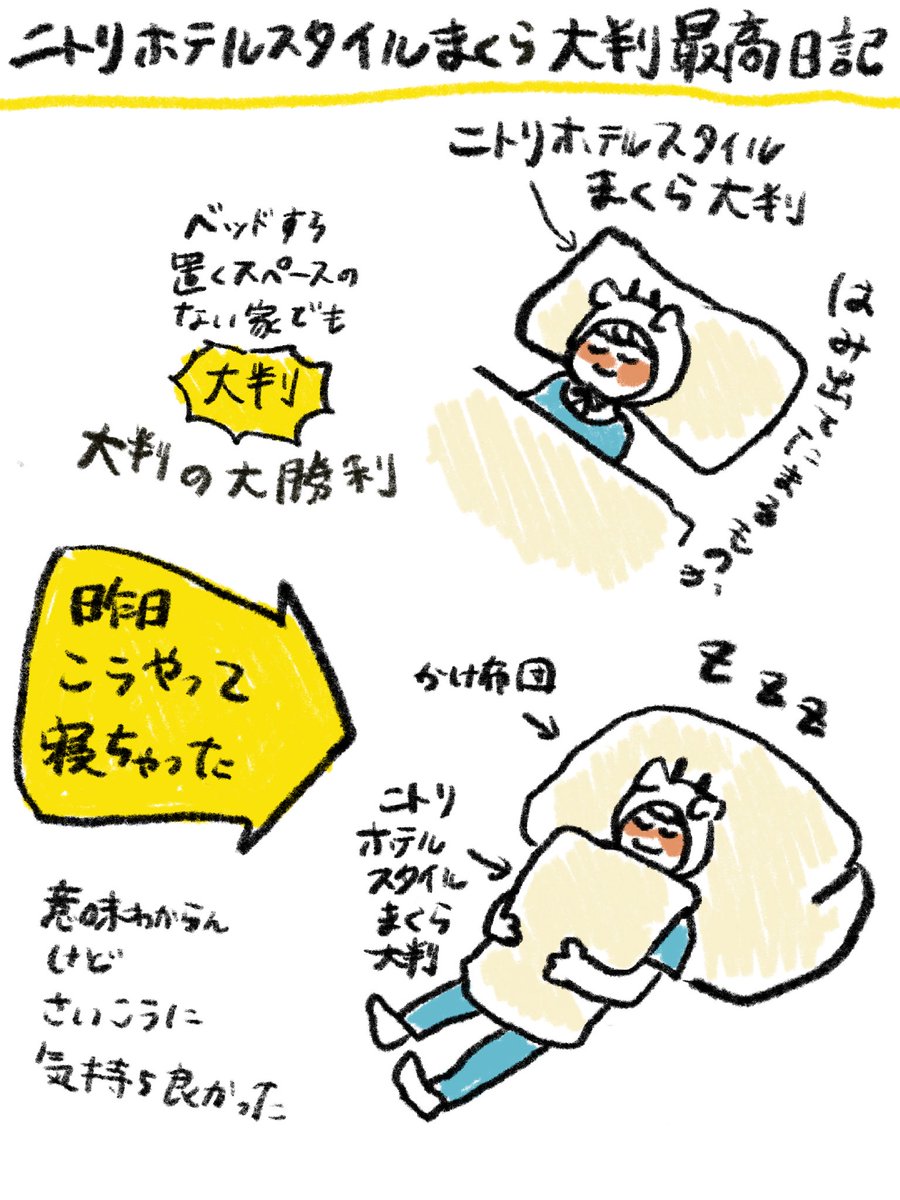 旗谷澄生 ニトリのホテルスタイル枕大判がなかった頃の生活に戻れない T Co 28pwbv2nmz Twitter