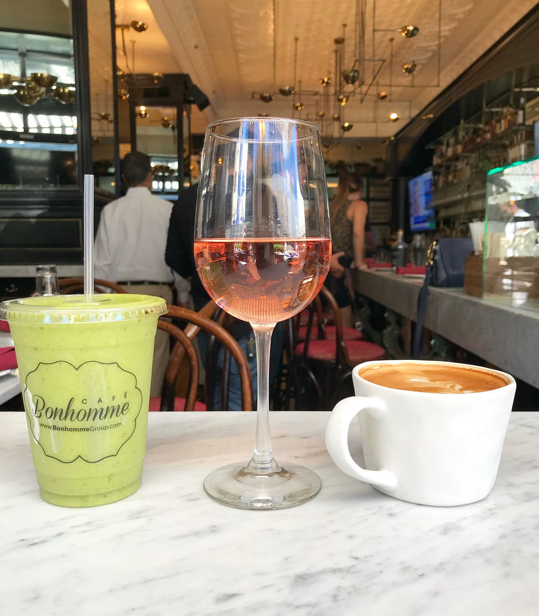 We can’t wait to have our morning coffee, rosé, &amp; smoothies with you again... Yes, morning rosé is a thing. A very logical thing.