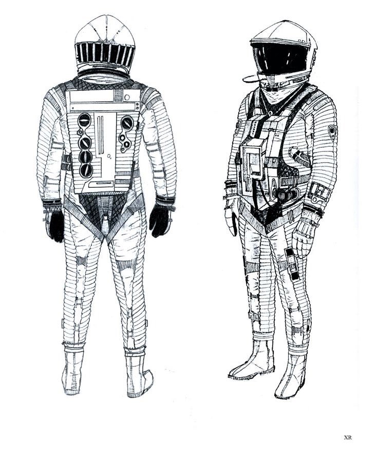 Concept art by former NASA artist Harry Lange for Stanley Kubrick's 2001: A SPACE ODYSSEY (1968).