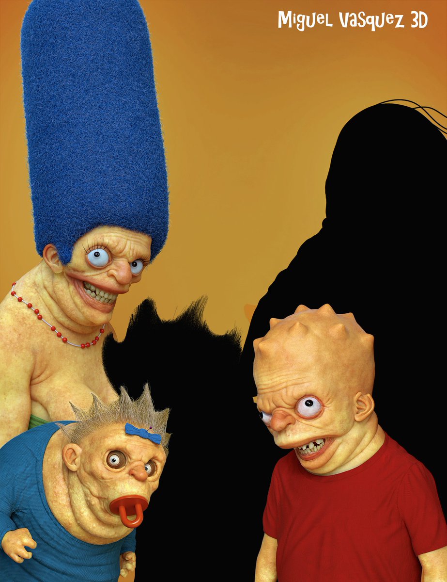 MiguelVasquez3D's tweet photo. Marge Simpson. https://t.co/YIsiD4F2Hi