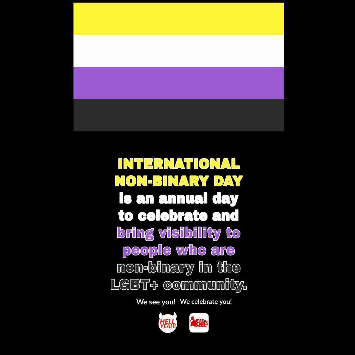 bearsinexcess's tweet photo. The International Non-Binary day was first celebrated in 2012. It takes place on this day because it is, precisely midpoint from International Women’s Day and International Men’s Day.

We see you and we celebrate you!

#nonbinary #nonbinaryday2020 https://t.co/tFZP6FLEcl