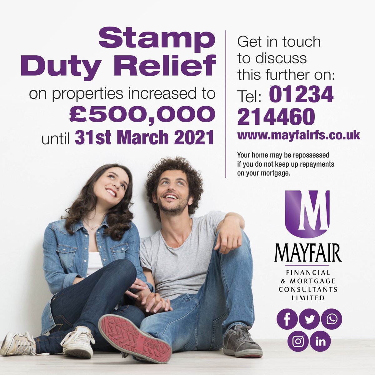 mayfairfs's tweet photo. Get in touch to discuss this further...
#StampDutyHoliday #StampDuty #MovingHome #Finance #Mortgage https://t.co/xmOtirpUFg