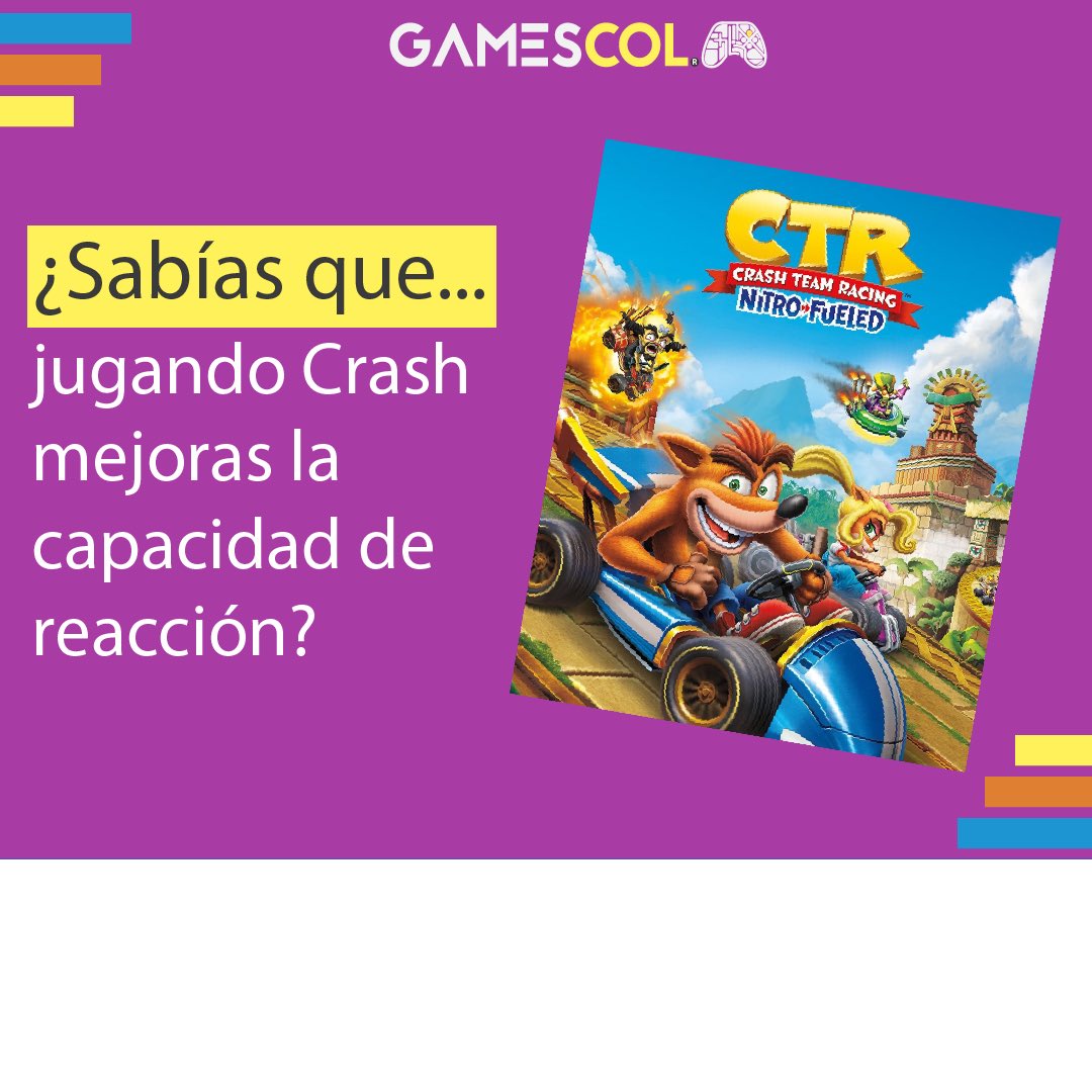 GamesCol_co's tweet photo. ⚡️Tip aprende jugando. 

¿Sabías que los juegos de carrera, te ayudan a mejorar la capacidad de reacción?

Síguenos si quieres seguir aprendiendo tips de los videojuegos. 

 #carreras  #aprende  #aprendejugando  #habilidades  #habilidadesblandas https://t.co/pxyLITHscE