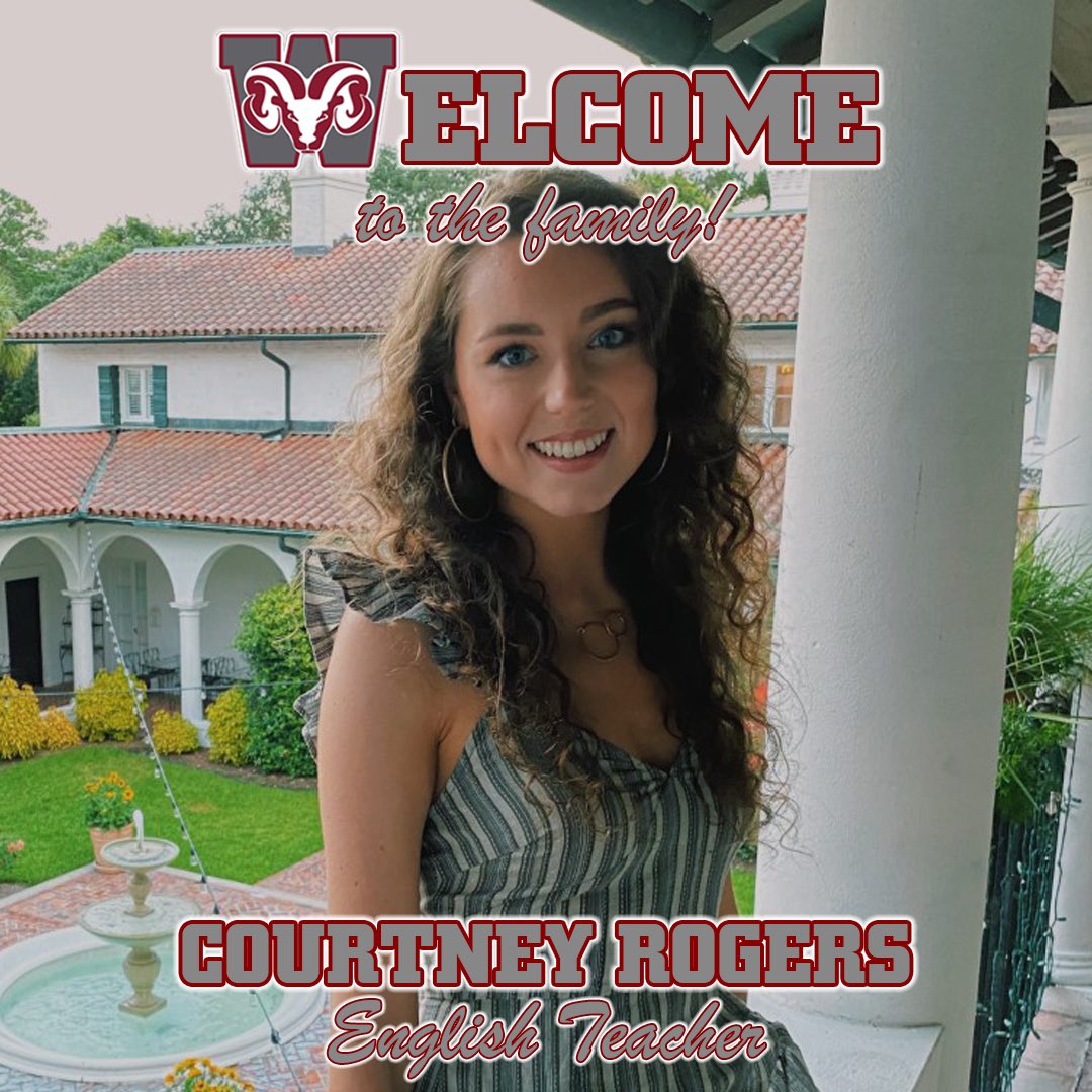 Today we welcome Courtney Rogers to the Ram Family. She is a recent graduate of Anderson University and will be teaching English II. She enjoys reading, traveling to new places, and Tar Heel basketball. Welcome to Westside! <a href="/AndersonFive/">Anderson Five</a>