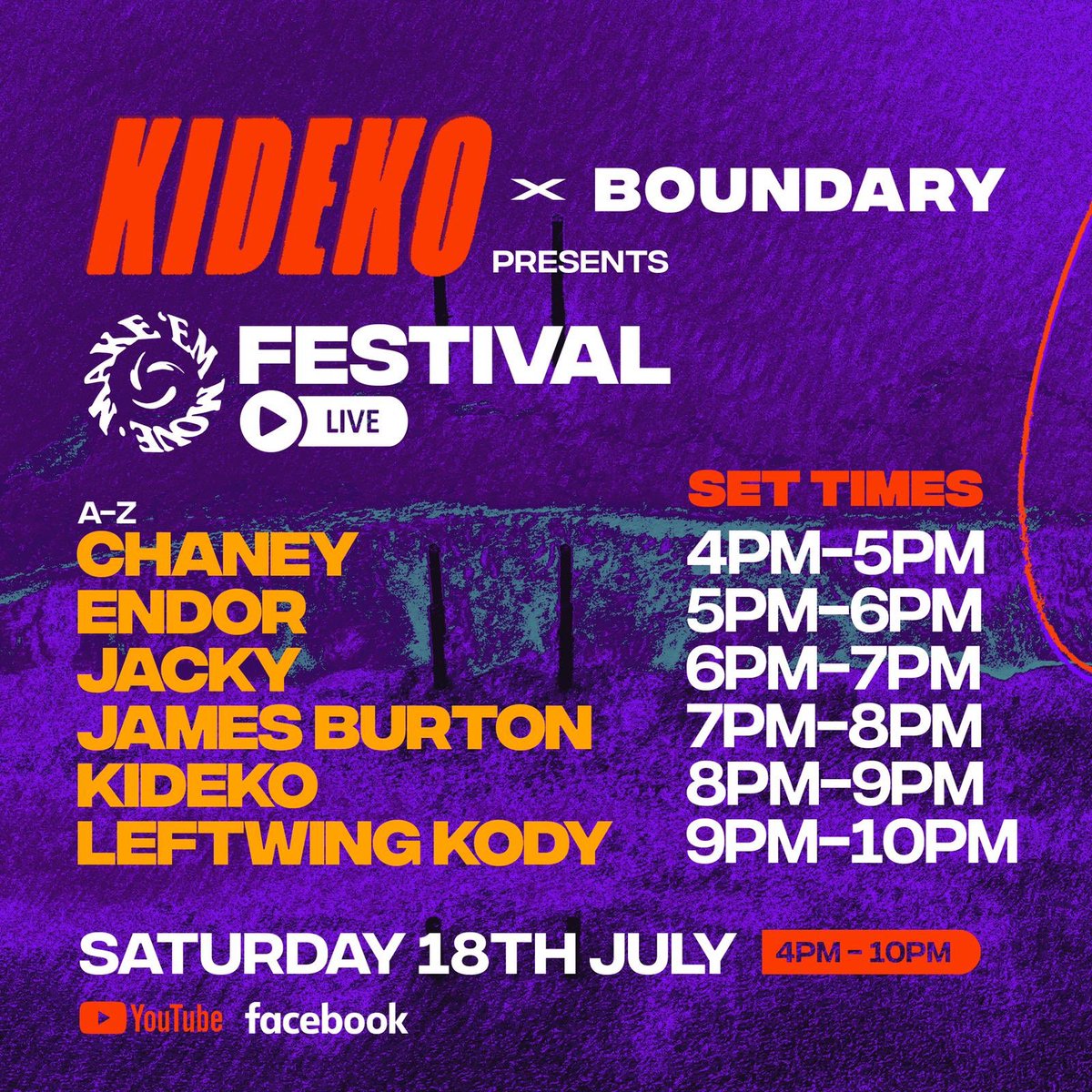 Make 'Em Move (@makeemmoveuk) on Twitter photo We have partnered up with fellow Brighton brand <a href="/BoundaryBTN/">Boundary Brighton</a> curate our first live stream festival. Lock in this Saturday from 4pm to see exclusive live sets from our friends <a href="/chaney_UK/">CHANEY</a> <a href="/EndorMusicUK/">Endor</a> @jacky__music <a href="/dj_jamesburton/">James Burton</a> <a href="/kidekomusic/">Kideko</a> <a href="/LeftwingKody/">LEFTWING : KODY 💛 💙 △</a> We have partnered up with fellow Brighton brand <a href="/BoundaryBTN/">Boundary Brighton</a> curate our first live stream festival. Lock in this Saturday from 4pm to see exclusive live sets from our friends <a href="/chaney_UK/">CHANEY</a> <a href="/EndorMusicUK/">Endor</a> @jacky__music <a href="/dj_jamesburton/">James Burton</a> <a href="/kidekomusic/">Kideko</a> <a href="/LeftwingKody/">LEFTWING : KODY 💛 💙 △</a>