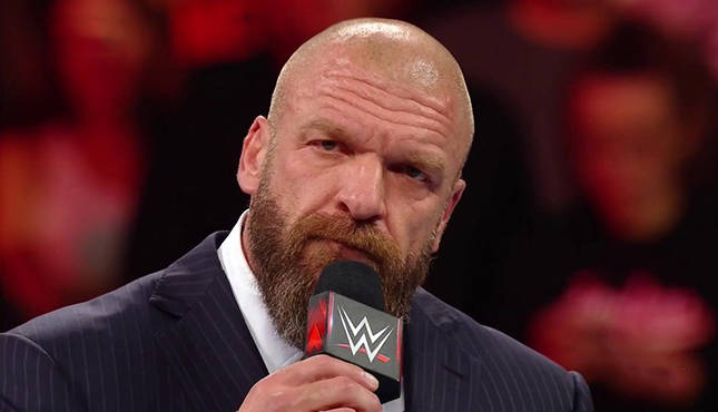 411wrestling's tweet photo. Triple H celebrated the fifth anniversary of the WWE Women's Evolution by stating his pride in the growth of the women's divisions across Raw, Smackdown, and NXT. #WWE #TripleH #WWEWomensEvolution https://t.co/qTmXAl26nn https://t.co/zNTl2UMS2n