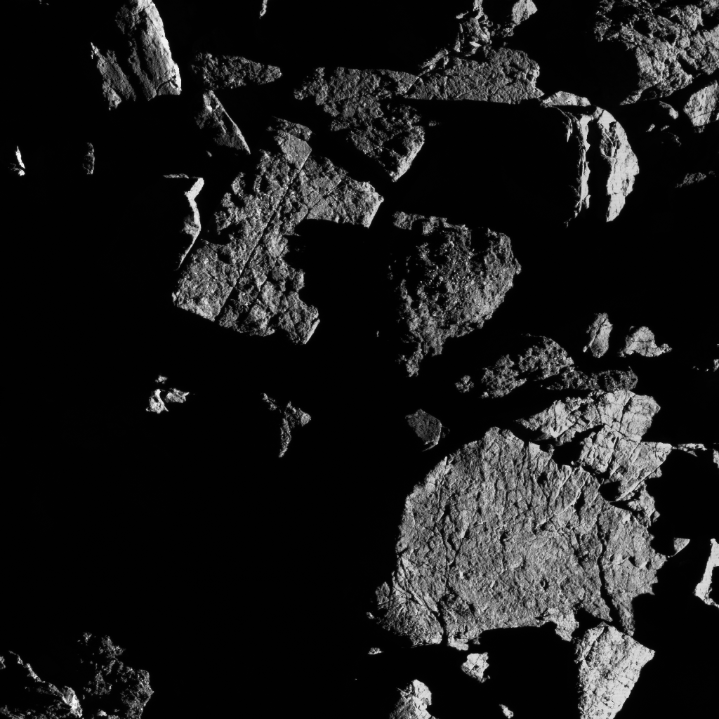 NASASun's tweet photo. .@OSIRISREx is revealing new information about the way the Sun affects airless objects. The spacecraft observed thermal fracturing — when rocks crack apart because of the day/night temperature swings — for the first time on an object without an atmosphere. https://t.co/Nx6QH6Shyx https://t.co/YcgjH6An9E