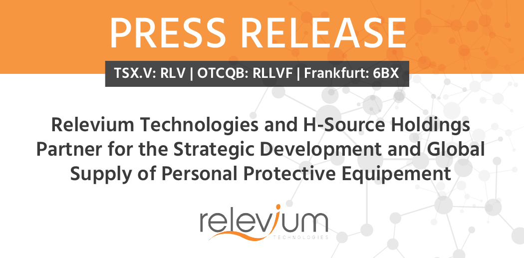 RELEVIUMCORP's tweet photo. Press Release — We have entered into a Letter of Intent with @HSourceNetwork to develop, strategically source, and supply essential Personal Protective Equipment (#PPE).

We are excited to be at the forefront of this rapidly growing industry:https://t.co/RMxgYKd1Mm

$RLV $RLLVF https://t.co/0dGyhgwXh7