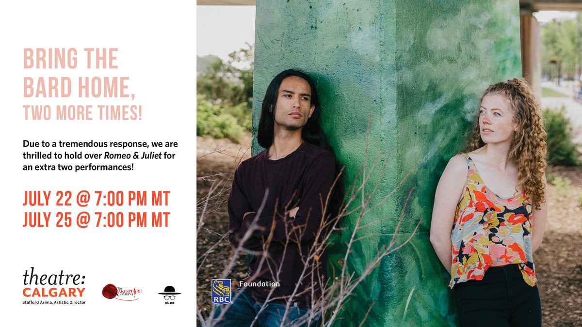 Who knew going online would be so much fun? 🤩

Due to tremendous response, we are thrilled to hold over Romeo &amp; Juliet for an EXTRA TWO performances on July 22nd &amp; 25th at 7:00pm MT! #ShakesBow bit.ly/watch-shakesbow