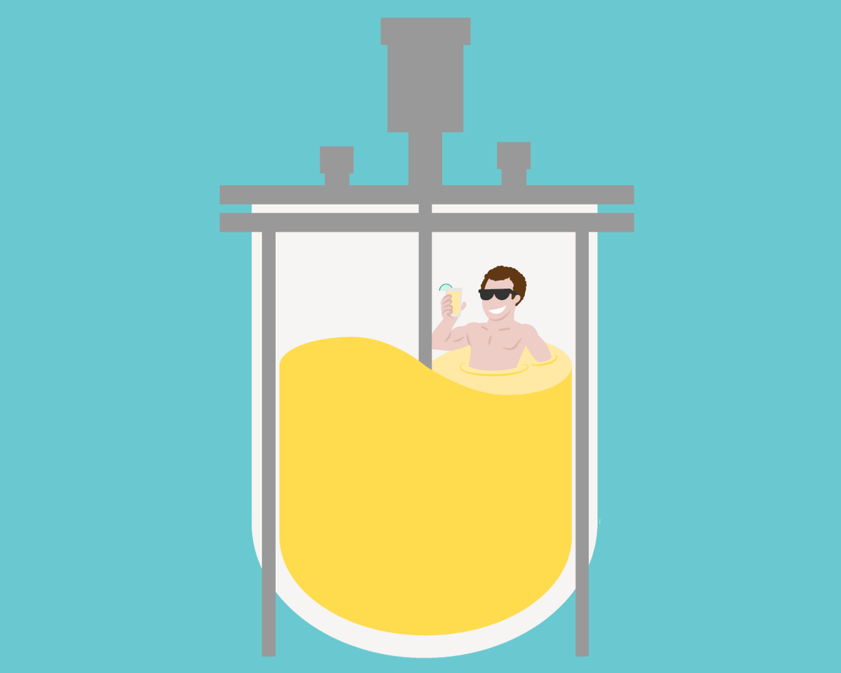 wernamuh's tweet photo. Josh, our fermentation scientist, wishes you all a happy #FermentationFriday right from the source 🍹 https://t.co/1XguWhKPXb