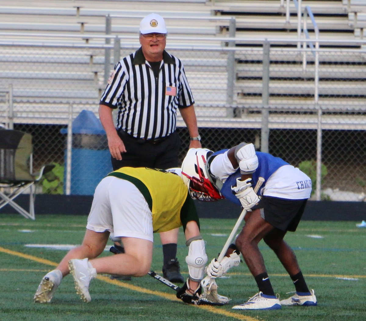 _KCF_'s tweet photo. First faceoff for our newest varsity lacrosse player @ChanzPough -- also a beast for @WHSLionsWrestle 

#LaxLife https://t.co/K44lQAtw2s
