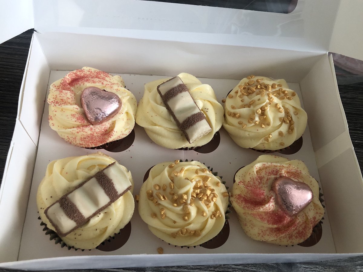 cherrett74's tweet photo. Ok I know Katie’s the baker but I think my attempt at cupcakes today were not too bad for a novice 🤔😂@MrsRiky https://t.co/Av1sBhkrVK