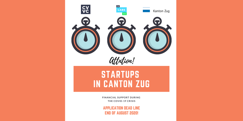 Attention Startups in Canton Zug!
Be aware of the application deadline for the Financial support program from Canton Zug which is the end of August 2020.

For details on the information required to apply, check: lnkd.in/e4E6vUF

<a href="/zugeconomy/">zug economy</a> 
#startupsupport #zug #tech