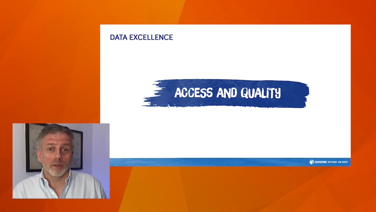 Informatica's tweet photo. Christopher Bannocks of @Danone is breaking down the 6 components of Data Excellence—enabling businesses to use #data in a better way. 
#metadata #dataquality #INFAlive #ExperienceCLAIREview https://t.co/mlWkVsoCI6