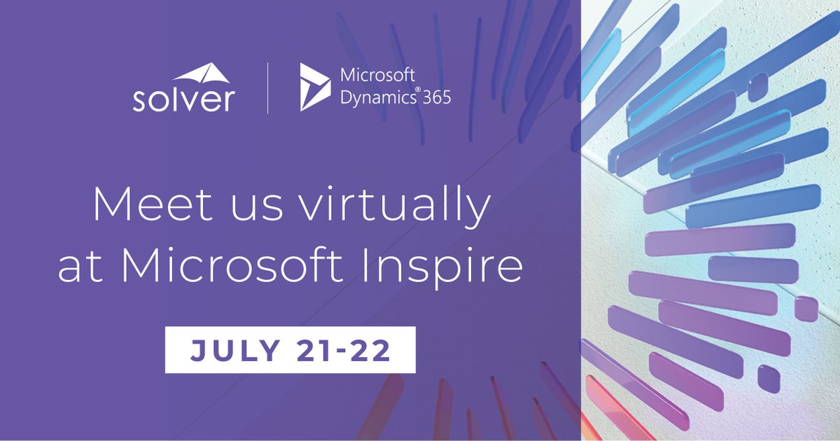 erpsoftwareblog's tweet photo. RT @SolverGlobal: Learn how Microsoft Co-sells Solver CPM with Dynamics 365 Finance & Operations. Meet us virtually at Microsoft Inspire. If you'd like to set up a meeting, DM us directly. #MSInpire #d365fo https://t.co/5MivVGVmm3