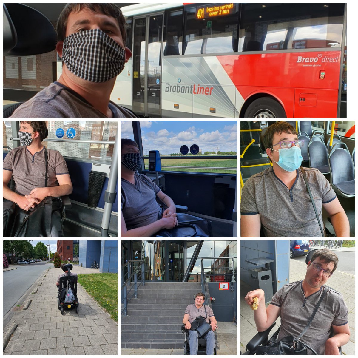 Onze collega Freek testte onlangs uit hoe hij van Breda naar de Oudlaan in Utrecht kon reizen met de bus en dat viel hem niet mee!!
Gelukkig heeft hij weer een poging gedaan en dat verliep goed.
Tot morgen Freek😷👍🚃💪
#doorzetter #reizenmethetov #brabantliner @StichtingPrisma