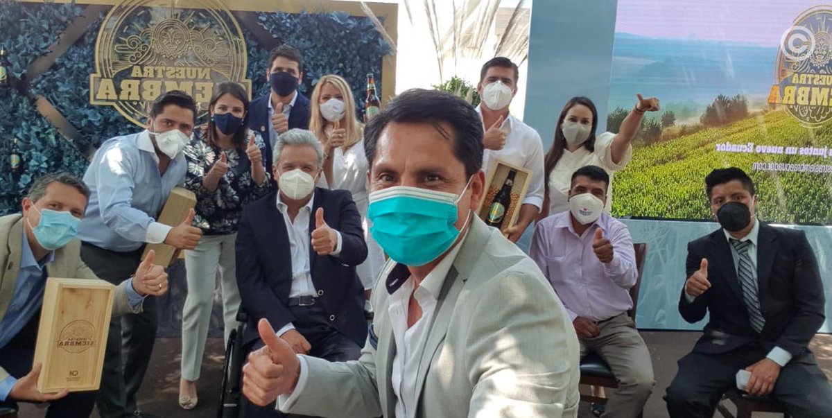 Presidente <a href="/Lenin/">Lenín Moreno</a> Moreno, junto a varios Ministros de Estado, participó en el lanzamiento del programa #SiembraPorContrato de <a href="/cervecerian/">Cervecería Nacional</a>. Esta iniciativa busca generar oportunidades y mejorar las condiciones de vida de los agricultores ecuatorianos. #AEcuadorLoSacamosTodos🇪🇨