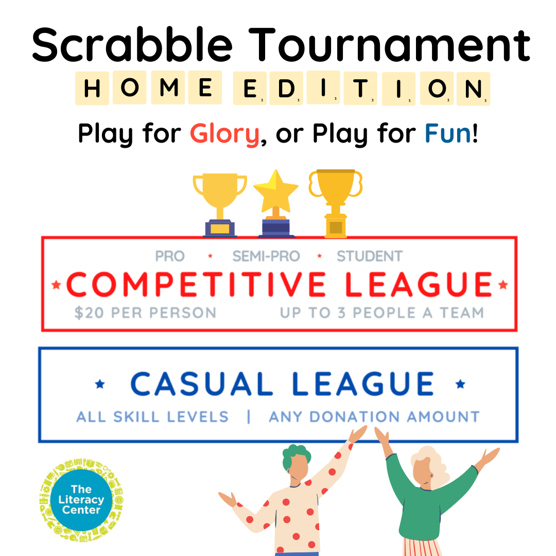 Register to play in our virtual Scrabble Tournament fundraiser, happening August 14-18! litcenter.org/special-events…

#scrabble #games #fundraiser #read #play