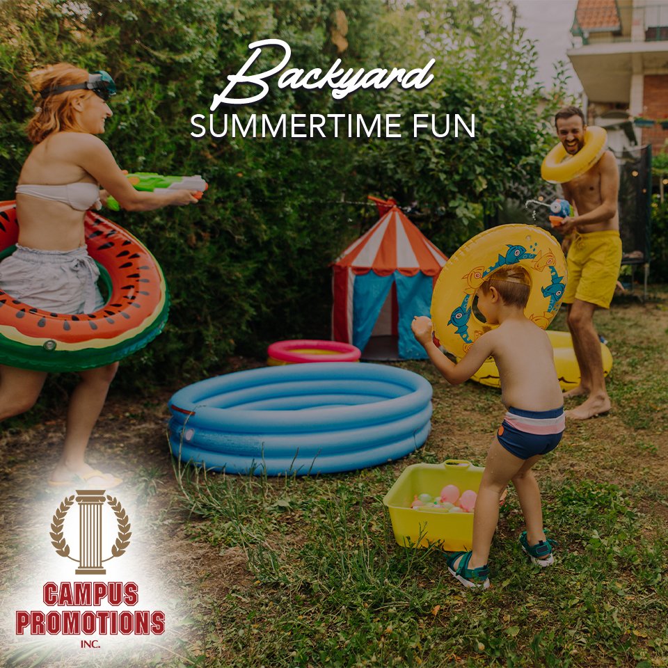 CampusPromo's tweet photo. We may not be able to do all our usual summer activities, but there are still ways to have fun in the sun! Anyone with a backyard, porch or balcony can make the most of their private outdoor space for #summertimefun. ☀️ 🌳

#CampusPromo #funinthesun #backyardfun https://t.co/nfkYE8LaNA