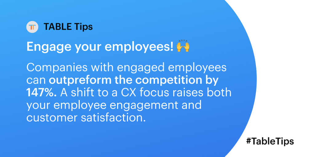 tablecx's tweet photo. #Customerexperience is not a short term strategy or goal. #CX should involve your entire company, starting from #customerfocused leadership to empowering your customer facing employees!
#tabletips https://t.co/TeuJvjnaO9