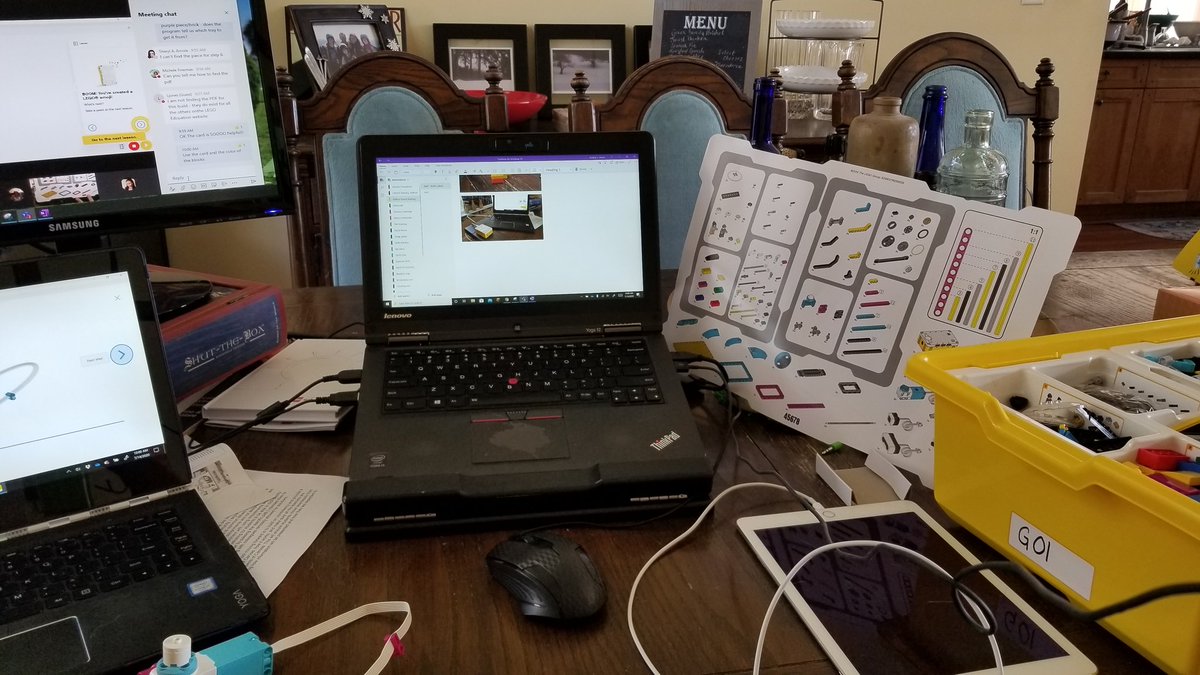 audgreen11's tweet photo. My current @LEGO_Education current situation while training with @BrowardSTEM because #LearningNeverCloses. https://t.co/QjzkOMKw49