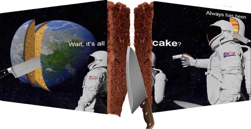 Всегда был мем космонавты. Два космонавта мем. Два астронавта мем. Wait its all. Космонавт always has been.