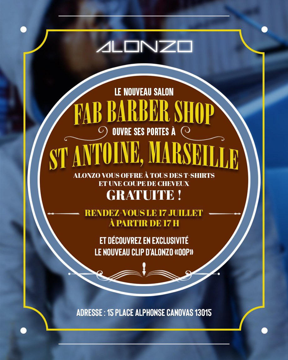 Mes vaillants venez tous ce vendredi 17 Juillet à 17h à St Antoine (15eme) au nouveau salon de @fabbarbershop j’offrirais à tout le monde une coupe de cheveux et des T-Shirt #OOP #CapodeicapiVol2