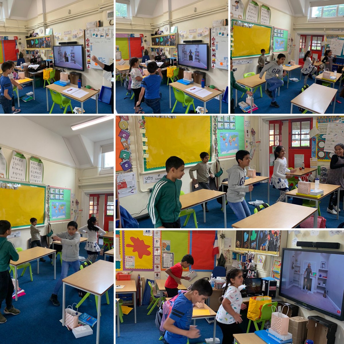 Mrs_WilliamsBF's tweet photo. A little bit of @thebodycoach here in Hawthorn group this morning! So much fun and we all felt energised and ready to get on with our learning! 💪🏻 📖 @Miss_Coleman1 @mrsglackin @MrsBellis34 https://t.co/FaPIosXb2Q