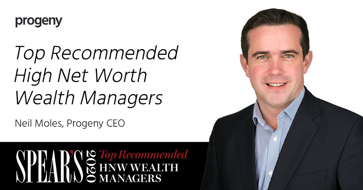 Progeny CEO @NeilMoles has been named one of the Top Recommended High Net Worth Wealth Managers in the annual @SpearsMagazine Index - the third time he has featured in the global list. Click to read more: spearswms.com/the-spears-wea… #SpearsIndex