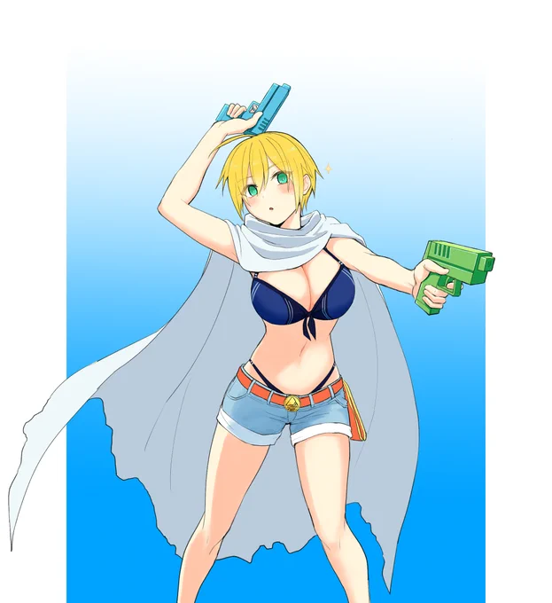 水着にょたんばちゃん(水砲兵) 